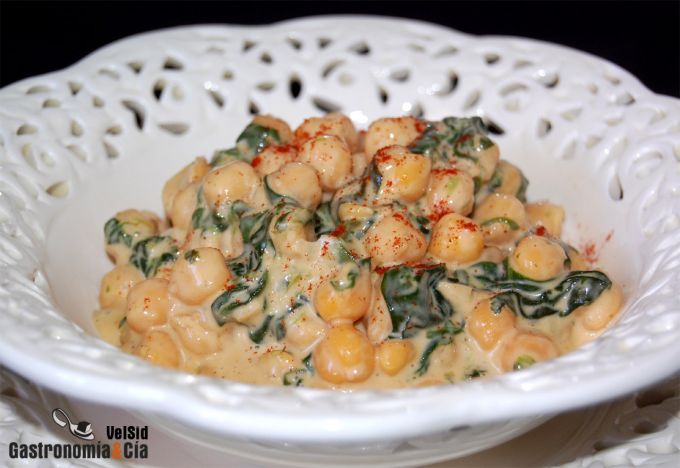 garbanzos con espinacas